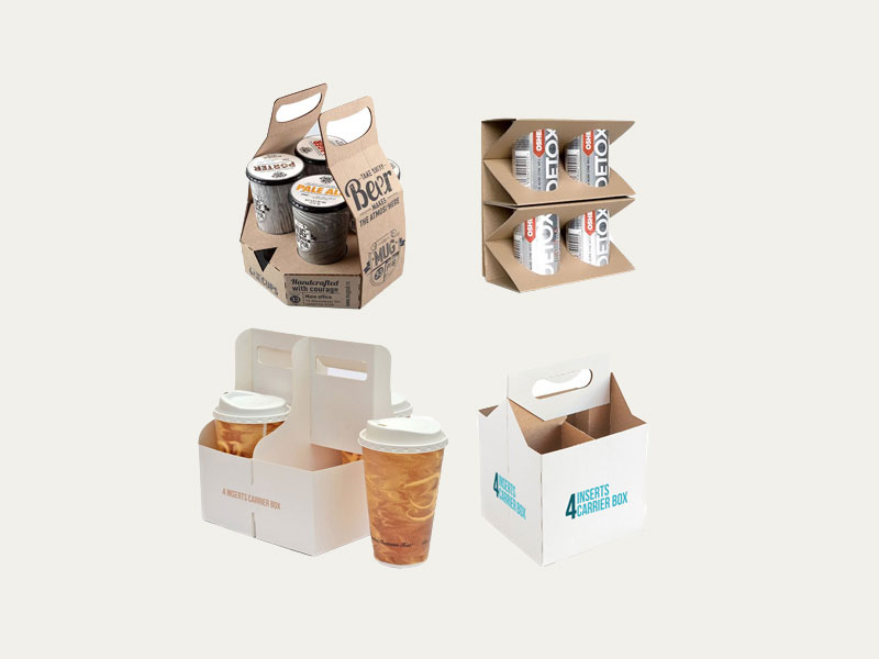 4 Inserts Carrier Boxes