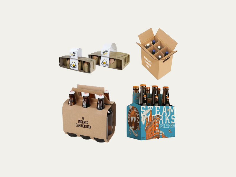 6 Inserts Carrier Boxes