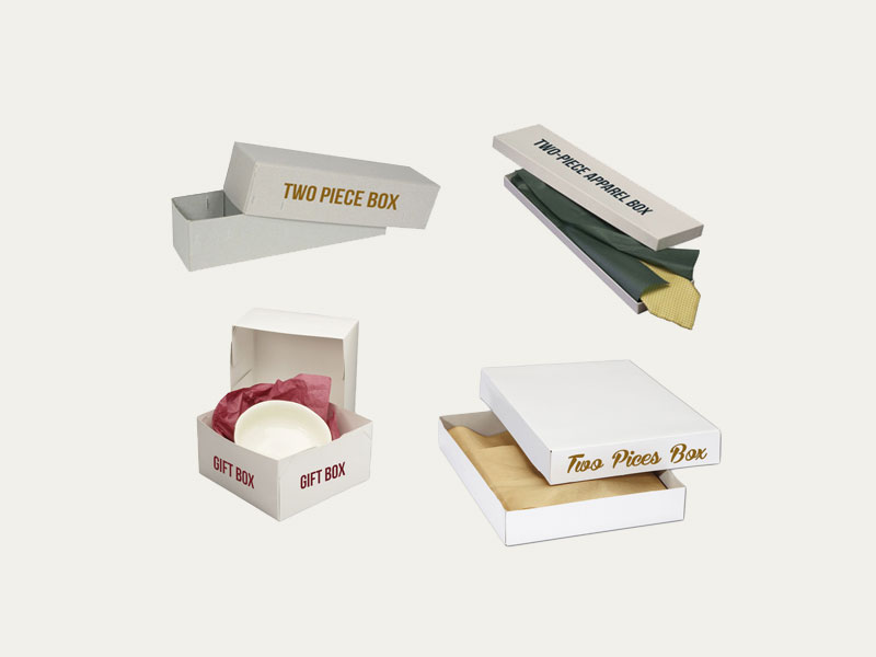 White Two Piece Boxes
